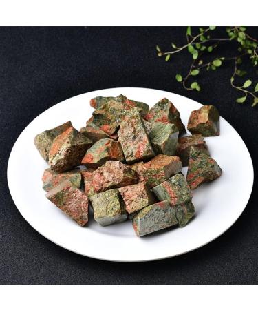 Specimen Rough Natural Raw Stones Crystals Flower Green Stone ReikiGemstone Flowerpot Fish Tank Home DecorStone Full of Texture (Size : 100g) - Buy Online on SooperMarket.com