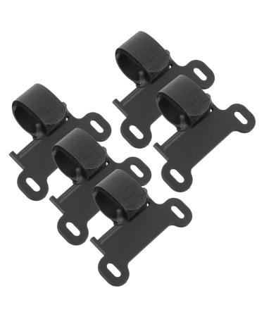CLISPEED 2 Sets Inflator Holder Mini Bikes Outdoor Accessories Mini Accessories Bike Pump Holder Outdoor Pump Black 8x6cm