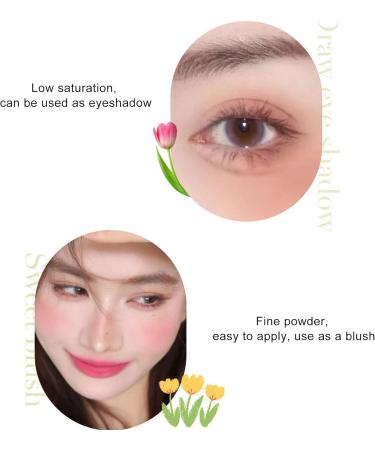 Eyeshadow easy to apply portable multipurpose face blush for women and girls Purple - Buy Online on SooperMarket.com