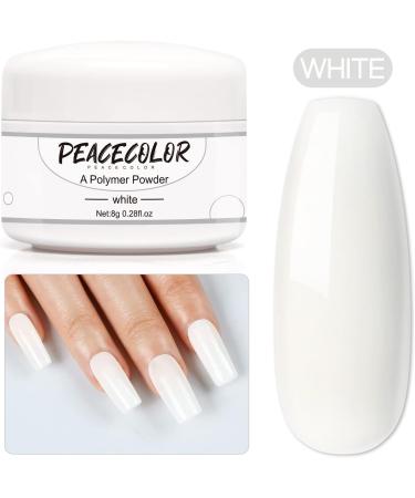 PEACECOLOR 8G 3PC White Acrylic Powder Set Acrylic Nail Kit Professional Acrylic Nail Powder Polymer for Acrylic Nail Extension Carving Nails No Nail Lamp Needed for Home and Salon Use color 178 - Buy Online on SooperMarket.com