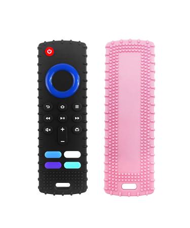 2 Pack Baby Infant Teething Toys for Babies 3-36 Months Remote Control Teether for Baby 1 Year Old Toys(Color06)