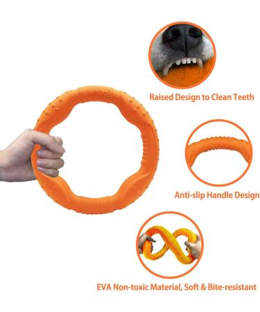 LaRoo Floating Dog Disc Toy - Durable Outdoor Chew Toy for Medium & Large Dogs - Buy Online on SooperMarket.com