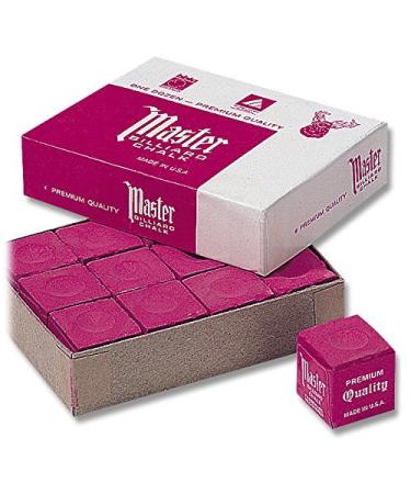 Billard-chalk Master red 12-er