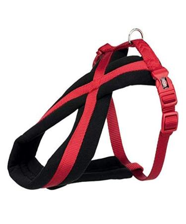 Trixie Premium Touring Tears Size L: Breast circumference 60 100 cm/25 mm in red - sporty dog harness with pleasant non -woven padding continuously adjustable for large dogs 204103 red L