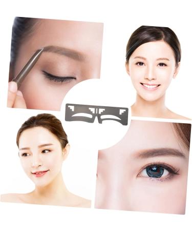 Mikinona 2pcs Eyebrow Ruler Eyebrow Shaping Template Brow Shaping Ruler T Tool Eyebrow Makeup Tools Cosmetics 1 count (Pack of 1) As Shown - Buy Online on SooperMarket.com