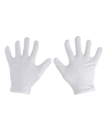 2 pairs of cotton gloves twisted cotton gloves soft jersey gloves white unisex size