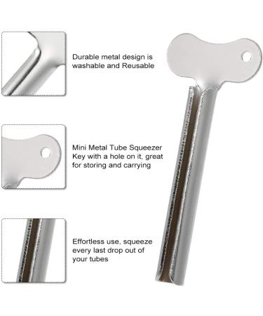 Ritioner Stainless Steel Toothpaste Squeezer Key Cream Tube Squeezing Cosmetic Oil Paint Squeezer Home Bathroom Supplies - Buy Online on SooperMarket.com