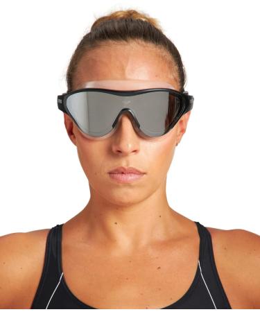 ARENA Unisex The One Mask Mirror Swimming Goggles - NS Blue-White-Black | International Shipping Available - Buy Online on SooperMarket.com