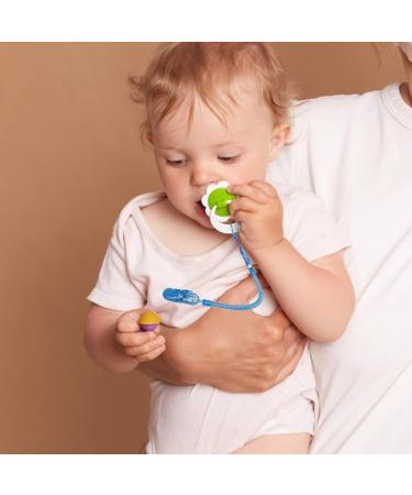 Zuroki Silicone Pacifier Chain - 4-Pack for Boys & Girls | Durable Soft & Flexible | Keeps Pacifier Clean & Safe - Buy Online on SooperMarket.com
