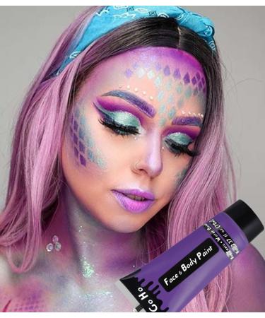Go Ho Purple Cream Face Body Paint - 2.37oz Water Based Makeup Kit for Kids Party, SFX, Halloween & Cosplay - Buy Online on SooperMarket.com