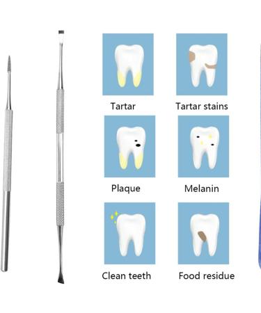 Symphonyw Stainless Steel Dog Calculus Remover - 2PCS Dental Teeth Cleaning Tools - Buy Online on SooperMarket.com