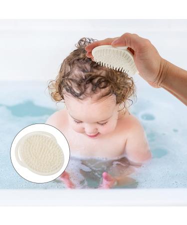 Kisangel 2pcs Scalp Massager and Shampoo Dispenser Set - Silicone Handheld Exfoliating Tool for Babies and Toddlers - Portable Dandruff Soother and Body Scrubber - 11.5X10X2CM - Buy Online on SooperMarket.com