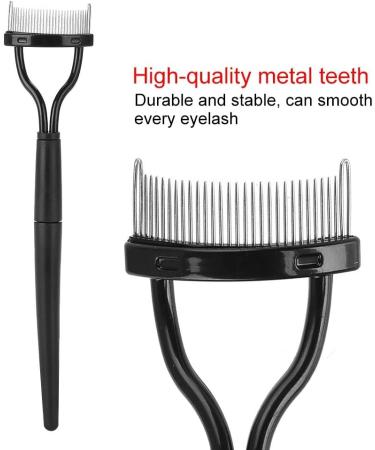 Dekaim Eyelash Comb Beauty Makeup Lash Separator Foldable Metal Eyelash Brush Comb Mascara Curl Tool - Buy Online on SooperMarket.com