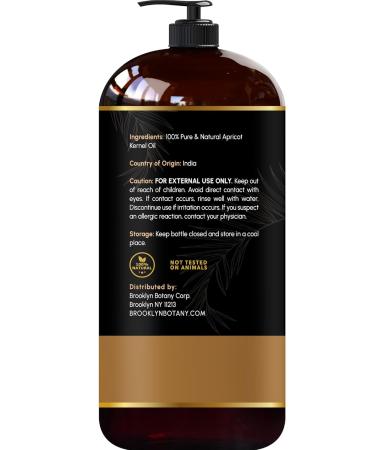 Brooklyn Botany Apricot Kernel Oil - 28 Fl Oz. - Buy Online on SooperMarket.com