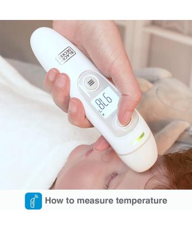 BLACK+DECKER 3-in-1 Infrared Thermometer | Fever Alarm, Forehead/Ear/Object Modes | Fast Response Time, Auto Shutdown | Mute Function for Babies (BDXTMB100) - Buy Online on SooperMarket.com