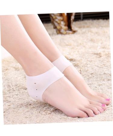 Healeved 6 Pairs Silicone Ankle Cover Heel Protectors Shoe Pads Shoe Mats Heel Protective Sleeve Gel Ankle Protectors Silicone Heel Guard Silicone Gel Insole Moisturizing White Sock - Buy Online on SooperMarket.com