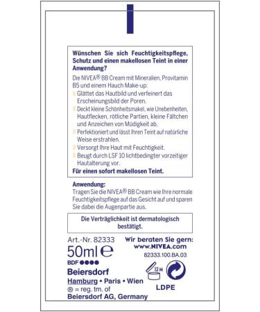 NIVEA Daily Essentials BB Cream 5-in-1 Beautifying Moisturiser Light 50ml - Pack of 1 - Buy Online on SooperMarket.com