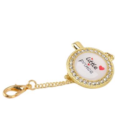 Golden Ultra-Light Silicone Baby Pacifier 0-6 Months | Plplaaoo Rhinestone Dummy - Soft Bling for Newborns (Blue) - Buy Online on SooperMarket.com