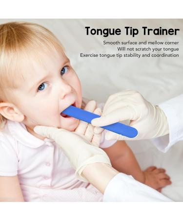 Tongue Tip Exerciser for Kids | Portable Oral Muscle Trainer Tool (Blue) - Strengthen Oral Skills & Improve Speech - Buy Online on SooperMarket.com