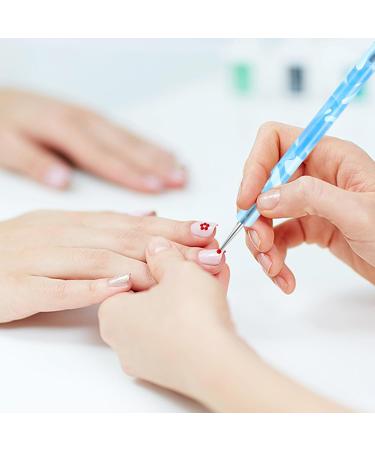 5Pcs Nail Dotting Pen Dotting Tools Set Double Ended Nail Art Dotting Tool Nail Design Dotting Tool for Gel Polish Decoration Blue - Buy Online on SooperMarket.com