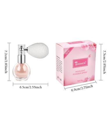 Glitter Body Spray Face Hair Highlighter - Nude Pink Shimmer High Gloss Powder Sparkle Makeup - Buy Online on SooperMarket.com