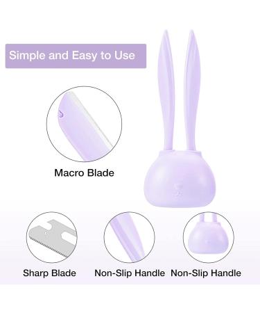 Buy Botiniv 2-Piece Eyebrow Razors for Women | Cute Rabbit-Eye Face Shaver & Dermaplaning Tool - Portable Hair Remover - Buy Online on SooperMarket.com