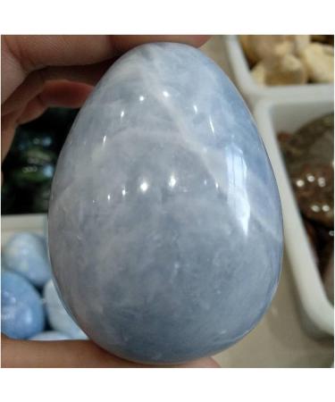 Crystal 1pc 300-340g Natural Blue Crystal Sparkling Blue Celestite polishing Stones Stone Collection - Buy Online on SooperMarket.com