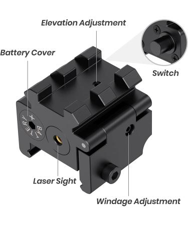 Feyachi Laser Sight - Red Dot Pistol Rifle Laser for Weaver/Picatinny Rail - Buy Online on SooperMarket.com