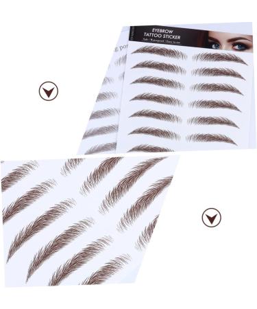 Gogogmee Hair-like Eyebrows 4pcs Eyebrow Stickers Tool Stickers Imitation Eyebrows Water Transfer Eyebrow Sticker Mold Cosmetic - Buy Online on SooperMarket.com