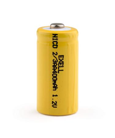 1.2V NiCD Rechargeable Button-Top Battery 2/3 AA 400mAh Battery Replacement for Dust Busters Lascar EL-USB-1-PRO Industrial USB Temperature Data Logger meters radios RC devices electric tools