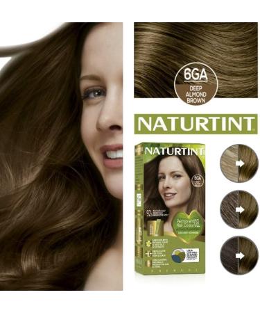 Naturtint 6GA Deep Almond Brown Hair Colour: Ammonia-Free, Grey Coverage, Plant Enriched - Buy Online on SooperMarket.com