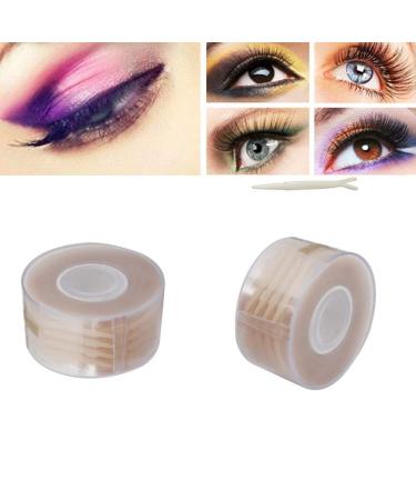 300 Pairs Adhesive Invisible Fiber Double Eyelid Tape - Waterproof Eye Tape for Natural Look with Y Shaped Fork (Slim) - International Shipping - Buy Online on SooperMarket.com