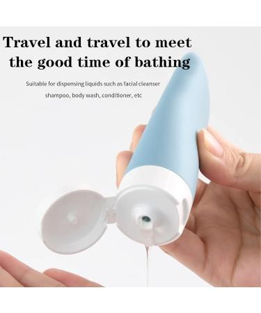 4-Piece 60ml Travel Bottle Set - Leak-Proof Refillable Easy to Use & Colorful Travel Containers - Buy Online on SooperMarket.com