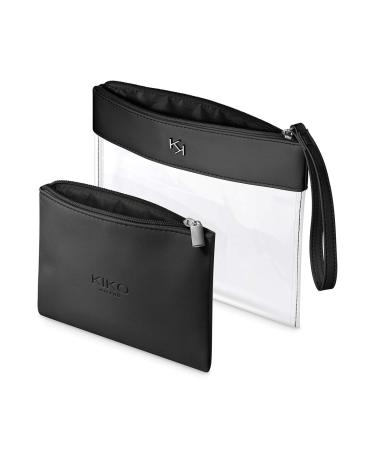 KIKO Milano Transparent Beauty Case 001 | Stylish Transparent Cosmetic Bag with Inner Pouch for Travel & Storage | Worldwide Shipping - Buy Online on SooperMarket.com