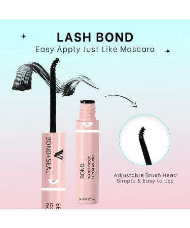 VAVALASH Lash Bond & Seal - Strong Hold Cluster Lash Glue for DIY Extensions Waterproof Long Retention (10ml - Buy Online on SooperMarket.com