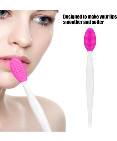 Silicone Nose & Lip Cleansing Brush Set for Blackhead & Exfoliation - Rose Red - Buy Online on SooperMarket.com