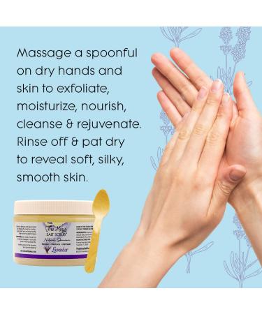 Keys Salt Scrub Lavender 12 oz - Premium Exfoliating Sea Salt Body Scrub with Pure Florida Sea Salt - 12 Ounce Pack - Buy Online on SooperMarket.com