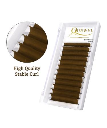 QUEWEL Easy Fan Brown Volume Lash Extensions 0.07 D 9-16mm | Self Fanning 2D-10D Volume Eyelash Extensions - Buy Online on SooperMarket.com