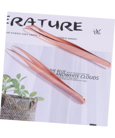NOLITOY 4pcs Eyelash Extension Tweezers Set - Stainless Steel Lash & Fake Eyelashes Tweezers - Angled & Volume Makeup Tools - Beauty Care Essentials for Flawless Extensions - Buy Online on SooperMarket.com