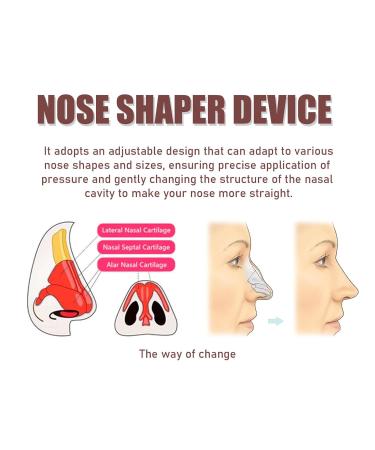 Zetiling Nose Shaper - Adjustable Silicone Nose Lifter & Straightener for Perfect Nose Shape | 2pcs Nose Up Clip - Buy Online on SooperMarket.com