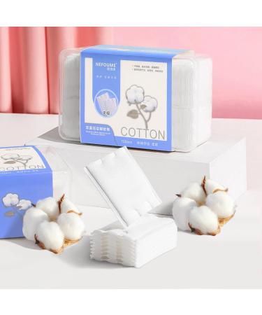 Buy Hypoallergenic Makeup Remover Cotton Pads | Soft Strong Lint-Free | Ideal for Face Lips Eyes & Nail Polish Removal - Buy Online on SooperMarket.com