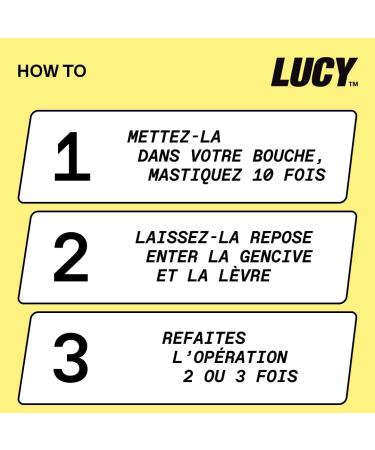 LUCY Nicotine Gum 4mg 100 Count | Mango Flavour | NPN 80108821 | Stop Smoking Aid | 10 pcs per Pack x 10 Packs - Buy Online on SooperMarket.com