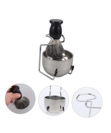 Beavorty 4 Sets Beard Brush Set - Professional Shaving Tools for Men | Portable Shaver & Beard Care Kit | Multi-use Shave Brush & Razor Stand - Buy Online on SooperMarket.com