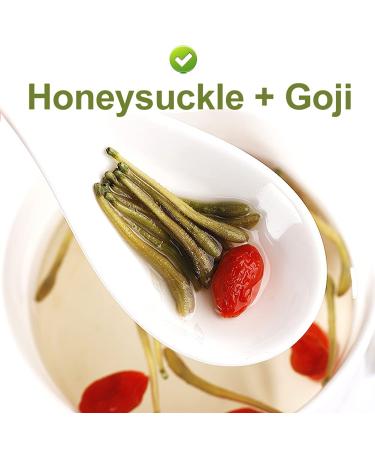Buy 100% Natural Plant Poison Honeysuckle Tea - 40g Loose Herbal Tea Dried Flowers - Giesel Shit Wild Lonice Japonica - Buy Online on SooperMarket.com