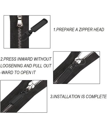 Premium Metal Zipper Pulls - 4 Pack Replacement Parts for Wallets Clothes Jeans & Luggage - Buy Online on SooperMarket.com