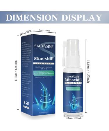 Buy 5% Minoxidil Hair Growth Spray for Men & Women | Anti Hair Loss Treatment | 2 Month Supply | Extra Strength Scalp Solution for Thicker Stronger Hair - Buy Online on SooperMarket.com