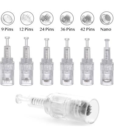 P-Beauty Universal Replacement Needle Cartridges | Micronic Needle Technology for Skin Renewal | Compatible with All Thread Slot Dermapen | 10-Piece Set with 36 Pins - Buy Online on SooperMarket.com