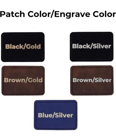 Laserable Leatherette Rectangular Patch 3 x 2 Self Adhesive Black to Silver - 10-Piece Pack for Glowforge, DIY Home Decor & Apparel - Buy Online on SooperMarket.com