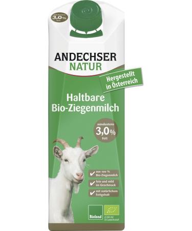 Andechser Natur Organic Long-life Goat's Milk 3.0% (1 x 1 l) 1 l (1 pack)