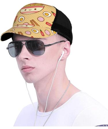 OPSREY Delicious Sweet Ramen Printed Adjustable Mesh Baseball Cap Neutral Sports Cap Delicious Sweet Ramen 5-7 - Buy Online on SooperMarket.com